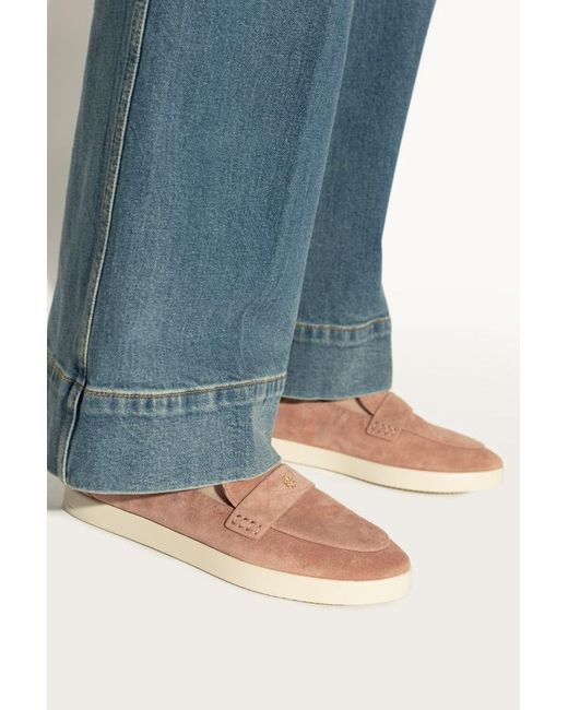 Tory Burch Brown Ballet Sport Loafers