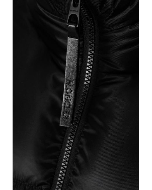 Moncler Black Byrone Logo Down Jacket
