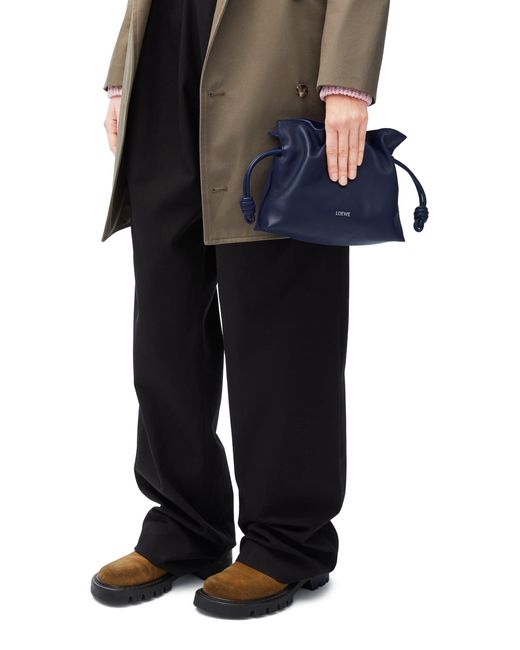 Loewe Blue Mini Flamenco Shoulder Bag
