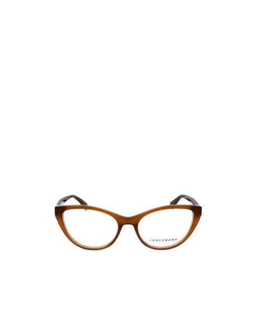 Longchamp White Cat-Eye Frame Glasses