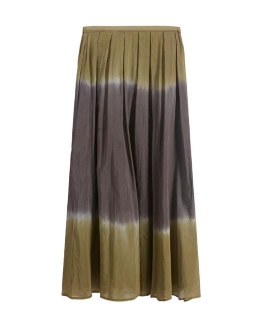 Roberto Collina Multicolor Dip-Dye Midi Skirt