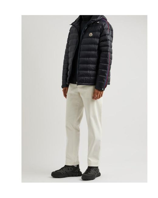 Moncler Black Agout Quilted Shell Jacket for men