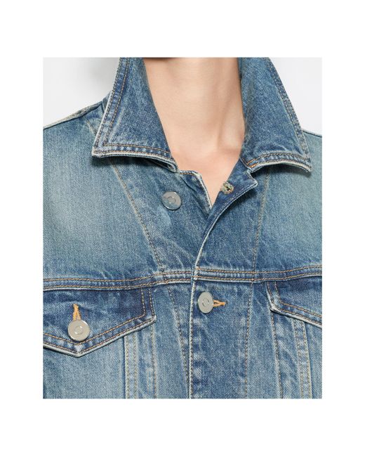 Alaïa Blue Alaïa Denim Peplum Jacket