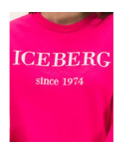 Iceberg Pink Round-Neck Pullover