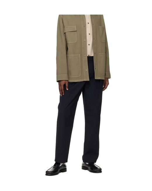 A.P.C. Black Renato Pleated Pants for men