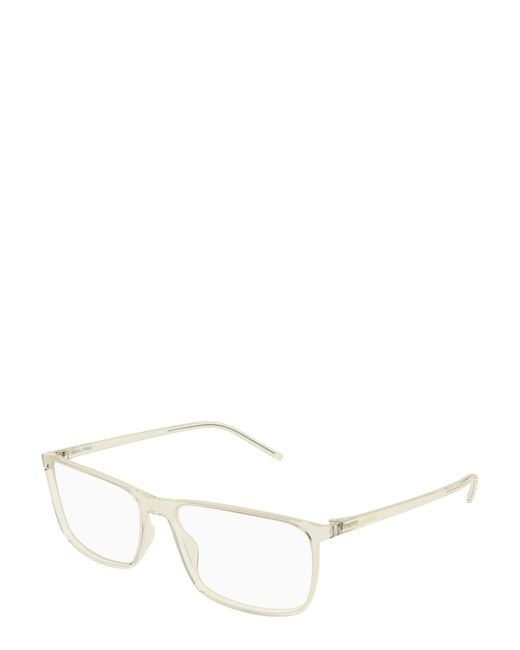 Saint Laurent White Full-Frame Plain Mirror for men
