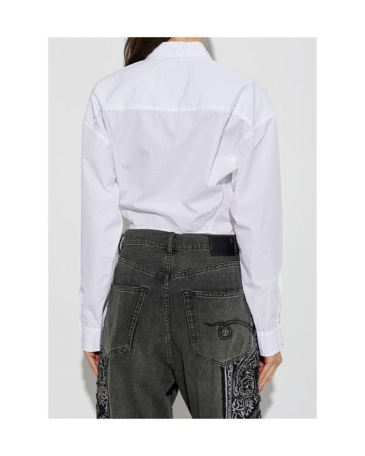 R13 White Long Sleeve Shirt