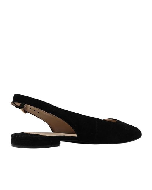 Ralph Lauren Black Lauren Londyn Pointed Toe Slingback Flats