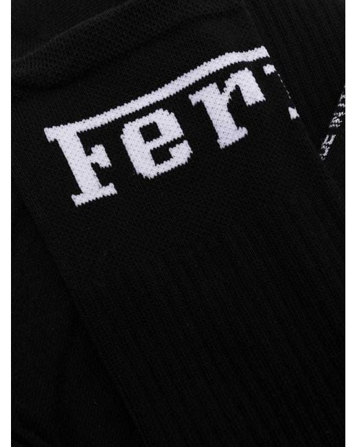 Ferrari Black Logo Socks for men