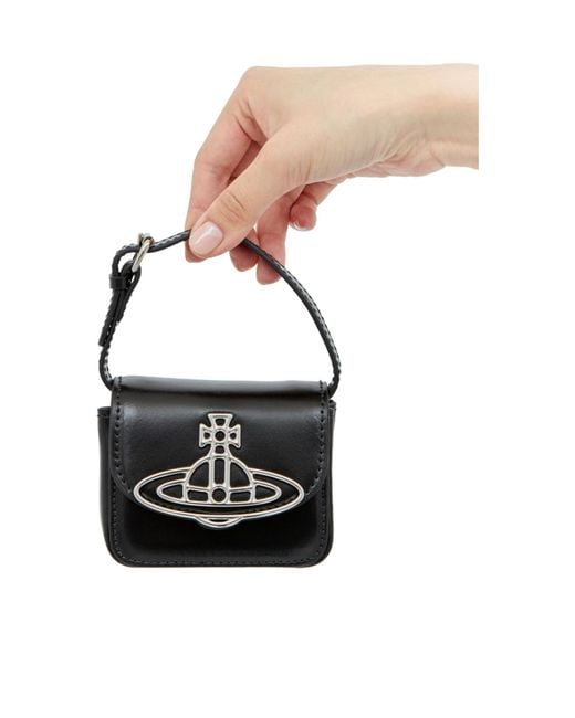 Vivienne Westwood White Linda Foldover Top Tote Bag