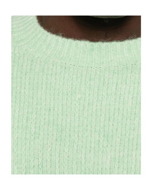 sunflower Green Ribbed Crew-Neck Sweater for men