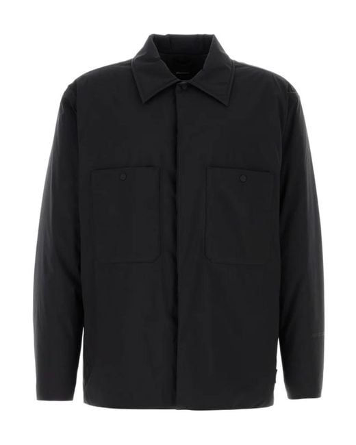 Herno Black Laminar 2-Layered Gore-Tex Shacket for men