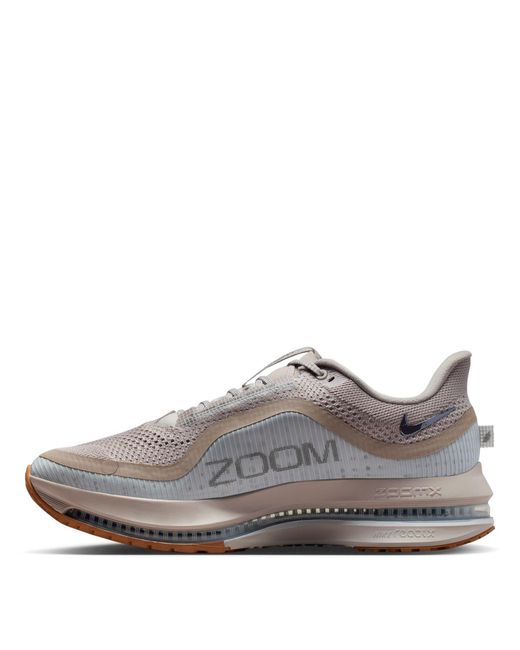 Nike Gray Pegasus Premium Running Shoes for men
