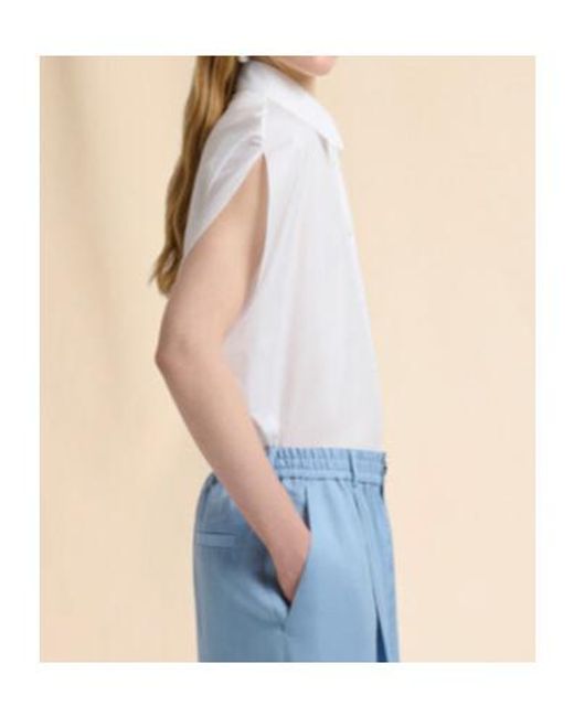 Marni White Cape Sleeved Poplin Shirt