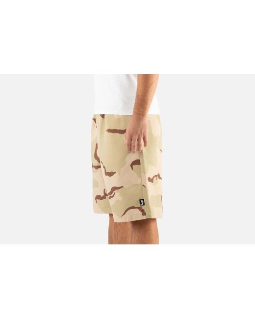 Stussy Natural Stüssy Camouflage Elastic-Waist Shorts for men