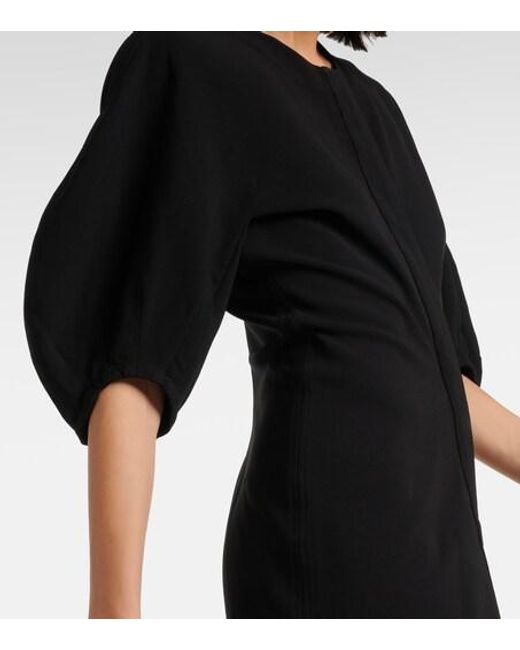 Proenza Schouler Black Puff-Sleeve Minidress
