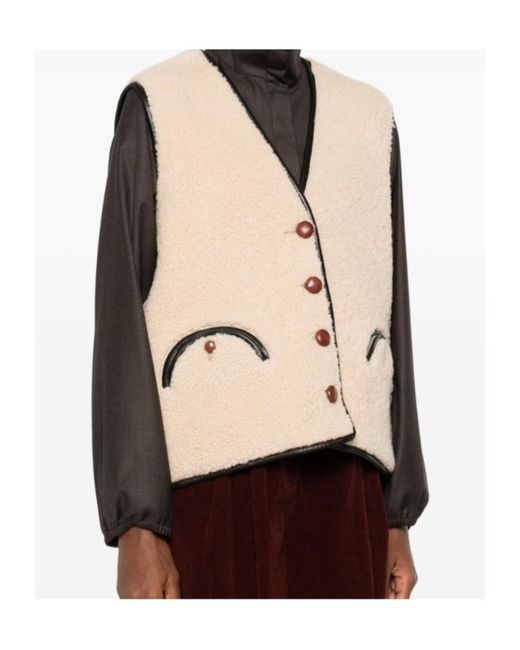 Blazé Milano Natural Blazé Milano Button-Up Vest