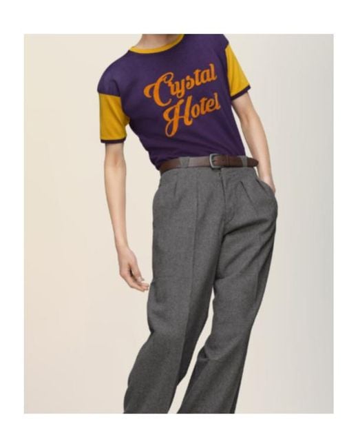 Maison Margiela Blue Varsity T-Shirt for men