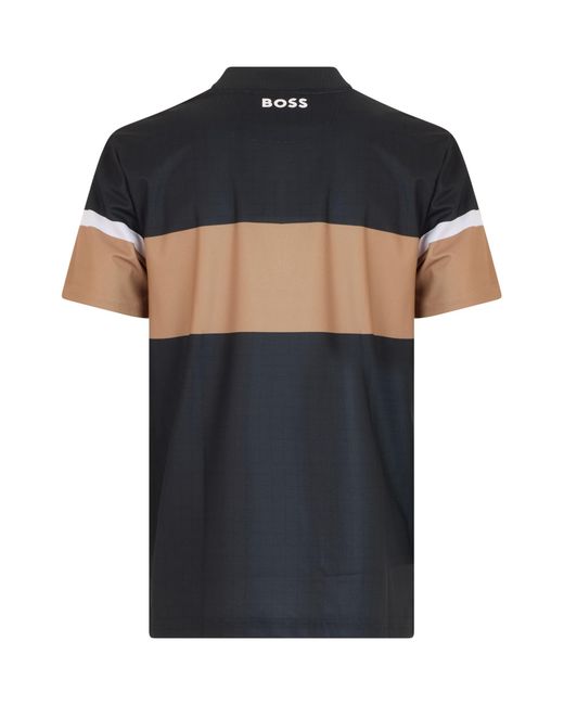 Boss Black Collared Short-Sleeved Polo Shirt for men