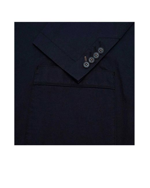 Boss Blue Single-Breasted Suit Jacket for men