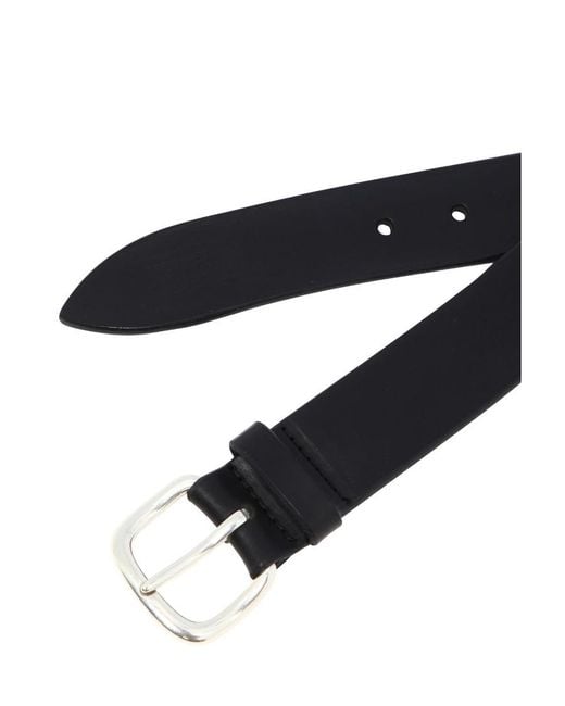 Orciani White Geometric Buckle Belt for men