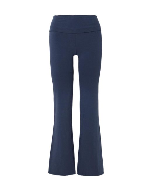 Skims Blue Rolled-Up Casual Pants