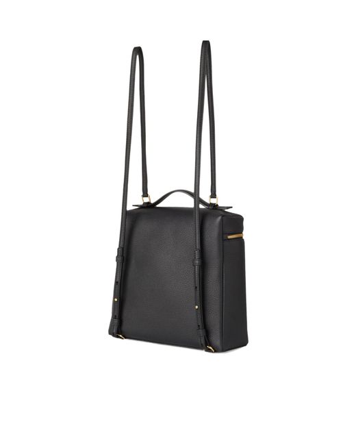 Loro Piana Black Extra Pocket L23.5 Backpack