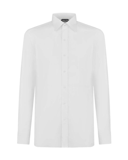 Tom Ford White Long-Sleeved Shirt for men
