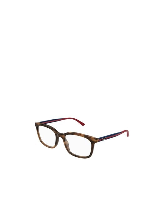 Gucci White Eyewear Square Frame Glasses for men