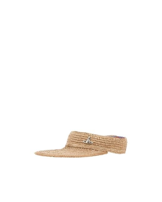 Vivienne Westwood White Orb Plaque Visor