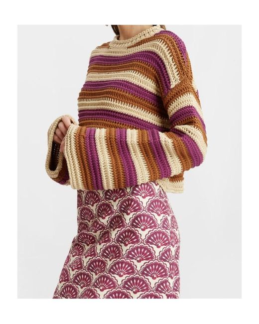 LaDoubleJ Red Crop Sweater
