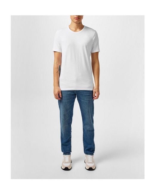 Boss White Neck T-Shirts for men