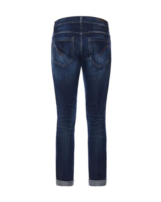 Dondup Blue Jeans With Belt Loops for men