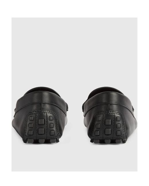 Gucci Black Interlocking G Driving Shoes for men