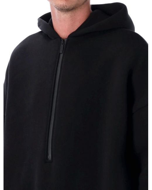 Fear Of God Black Athletic Half Zip Hoodie for men