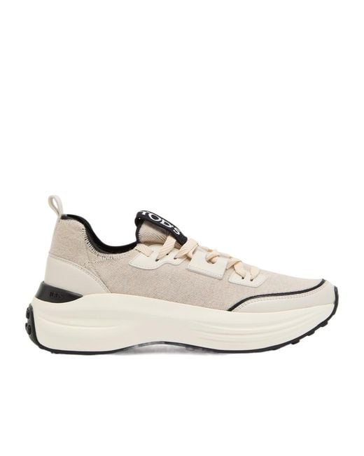 Tod's White Panelled Knit Sneakers