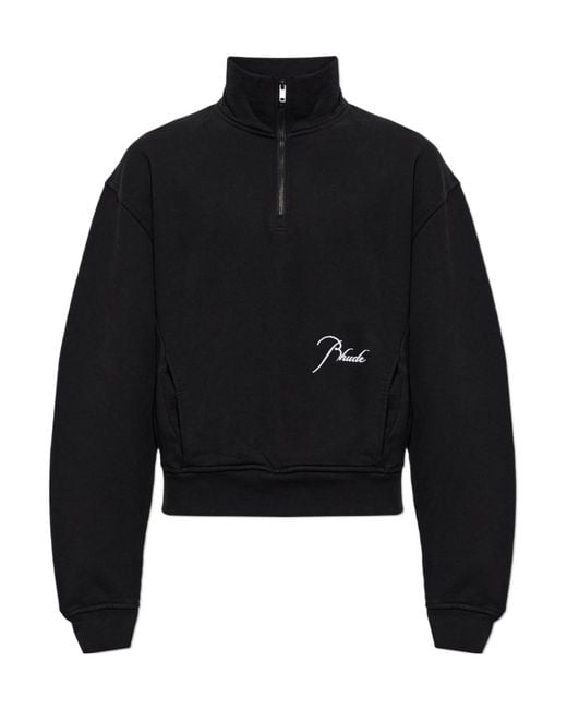 Rhude Black Long-Sleeve Sweatshirt for men