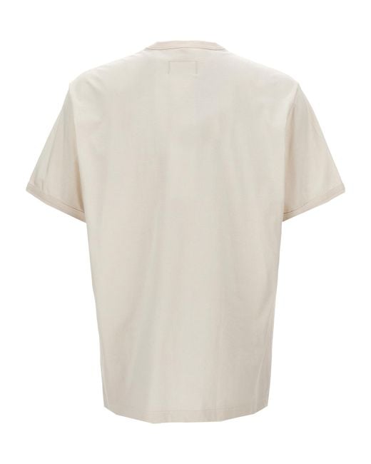 Doublet White Teddy Bear Cotton T-Shirt for men