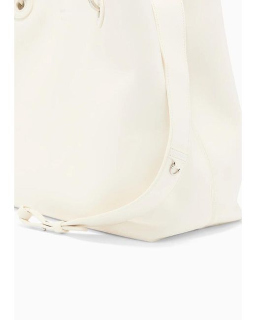 Emporio Armani Natural Leather Shoulder Bag