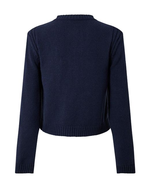 Weekend by Maxmara Blue Dark Knit Cardigan