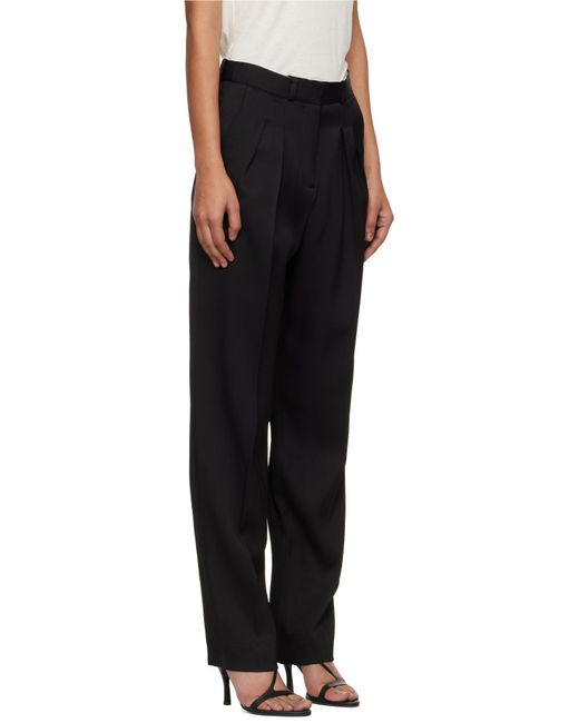 Loulou de Saison Black Alio Pleated Trousers