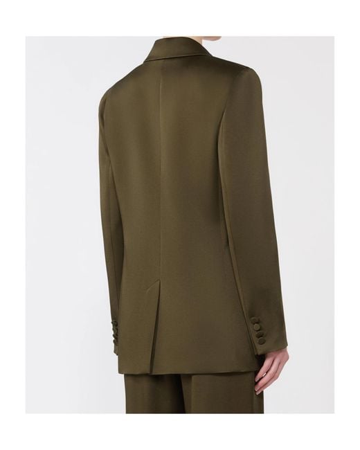 Max Mara Green Studio Elegante Single-Breasted Blazer