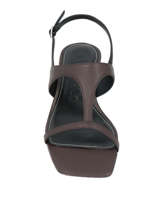 MAX&Co. Brown One-Strap Sandals