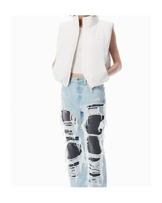 Alexander Wang White Essential Puffer Vest