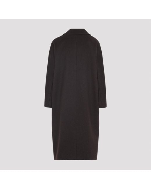 Max Mara Black Atelier Angus Double-Breasted Coat