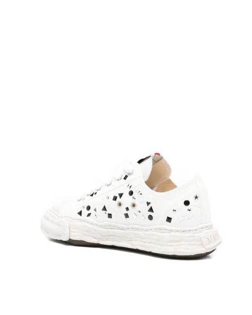 Maison Mihara Yasuhiro White Peterson 23 Embellished Low-Top Sneakers for men