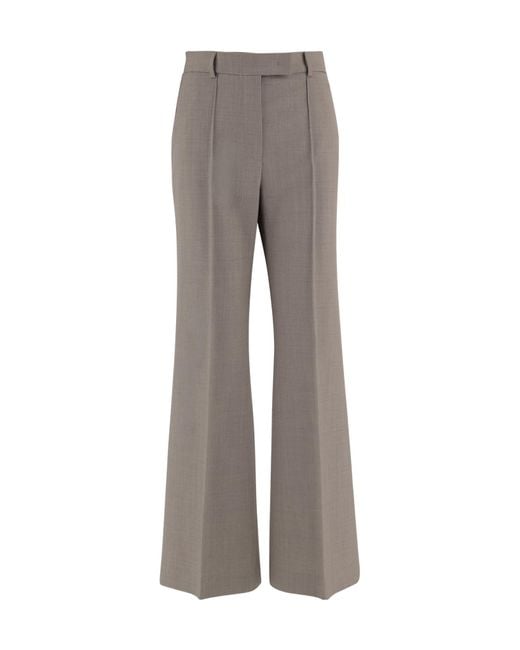 Ql2 Gray Ottavia Wide-Leg Pants