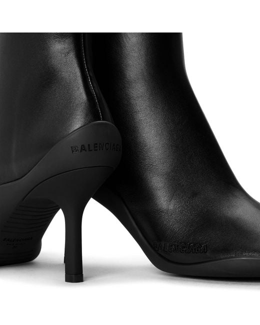 Balenciaga Black Solid Color Ankle Boots