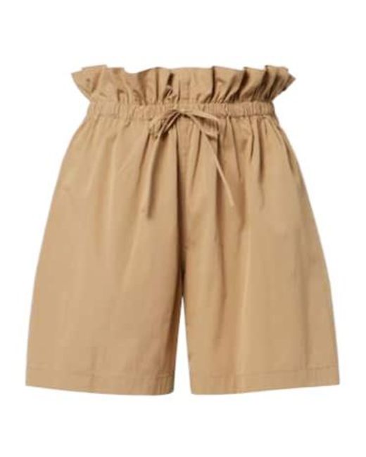 Jil Sander Natural Cotton Poplin Shorts