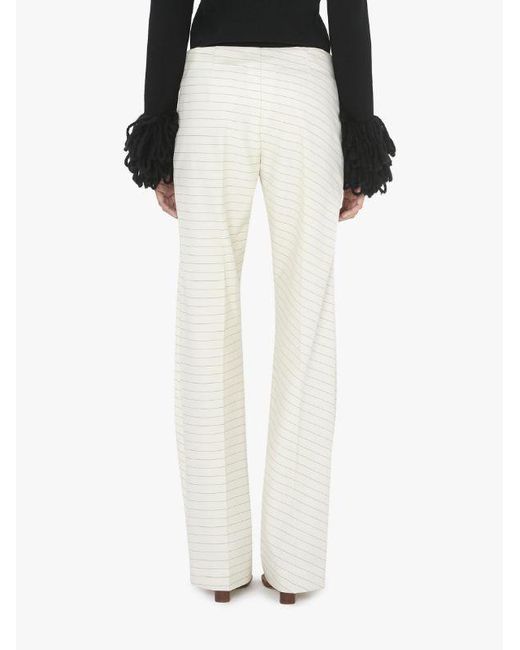 J.W. Anderson White Jw Anderson Tailored Straight Trousers